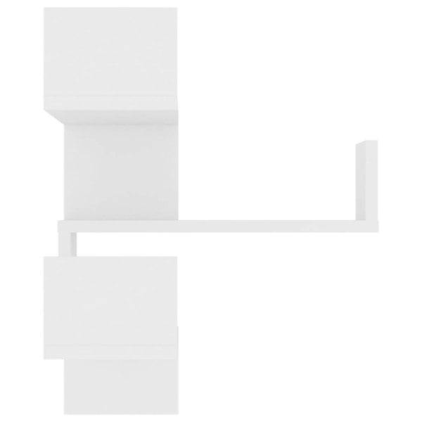 Berkfield Wall Corner Shelf White 40x40x50 cm Engineered Wood