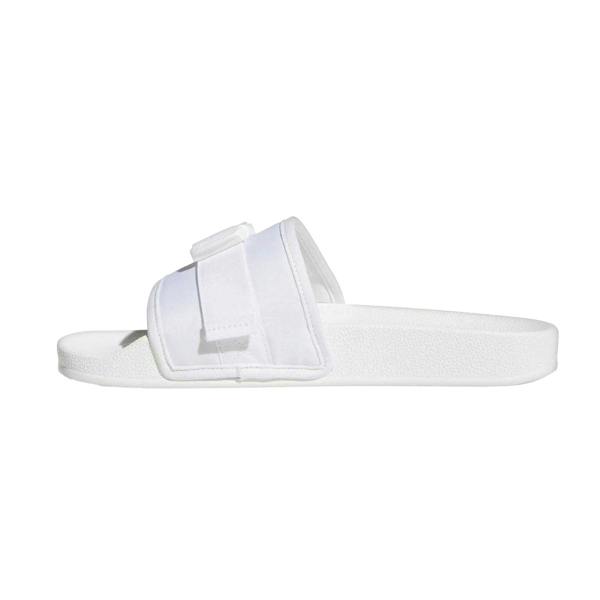 Adidas Womens/Ladies Adilette Textile Summer Flat Sliders - White - 
