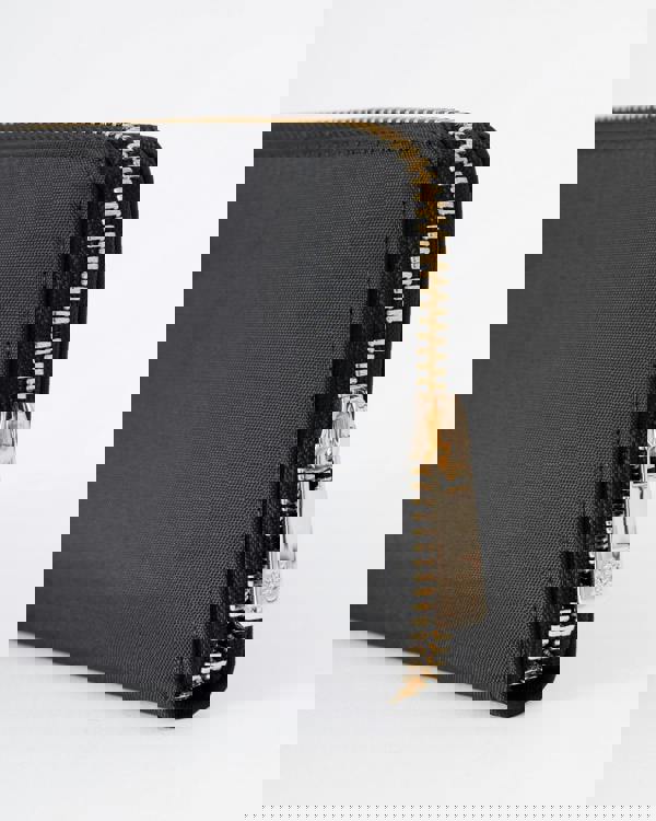 Tommy Hilfiger Popette Large Nylon Womens Zip Bag - Black