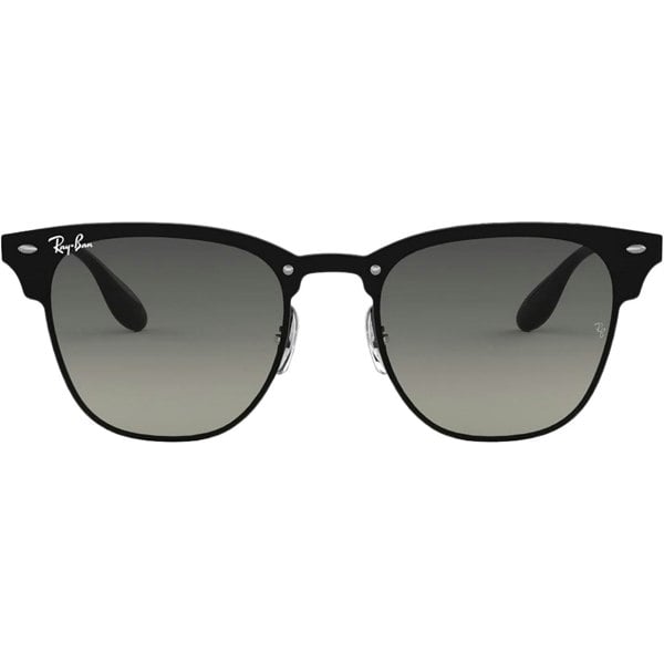 Ray-Ban Blaze Clubmaster Grey Gradient Lens Black Sunglasses