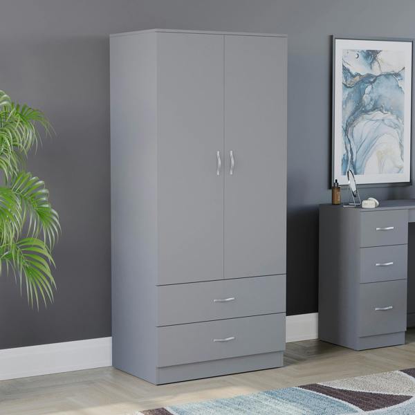 Vida Designs Riano 2 Door 2 Drawer Wardrobe