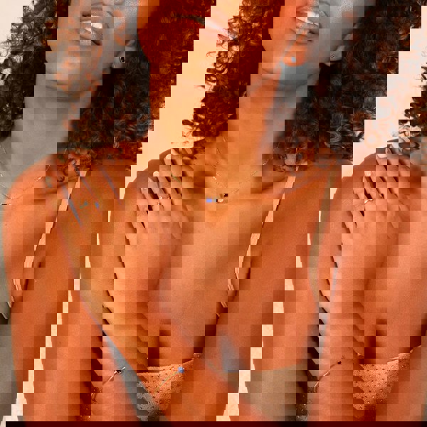 Say It With September Sapphire Birthstone Ring - Yellow Gold Plated