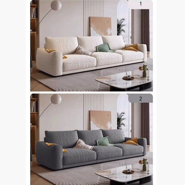 Caleb Modern Two Seater, Three Seater, Four Seater Sofa, Cotton Linen-Rit Concept-Rit Concept