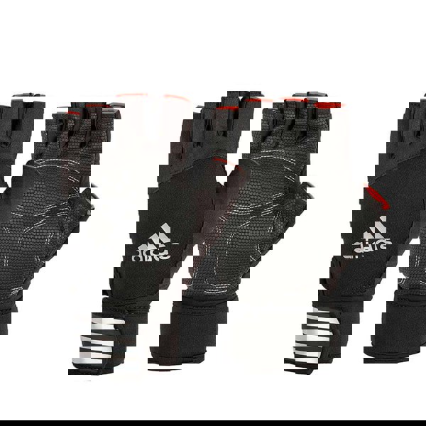 Adidas Half Finger Weight Lifting Gloves - Black/White