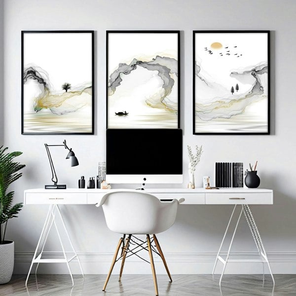 Wall Decorations For Office | set of 3 wall art prints