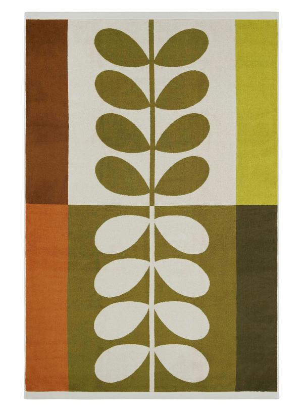 Orla Kiely Stem Check Hazel-Ochre Hand Towel 50x90cm