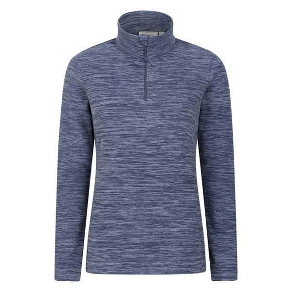 Mountain Warehouse Womens/Ladies Snowdon Melange Fleece Top - Dark Blue - 