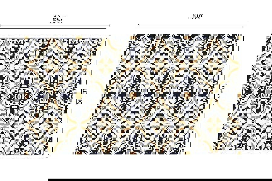 WFM6127 - European Vintage Floral Pattern Rug Mat 120cm x 60 cm