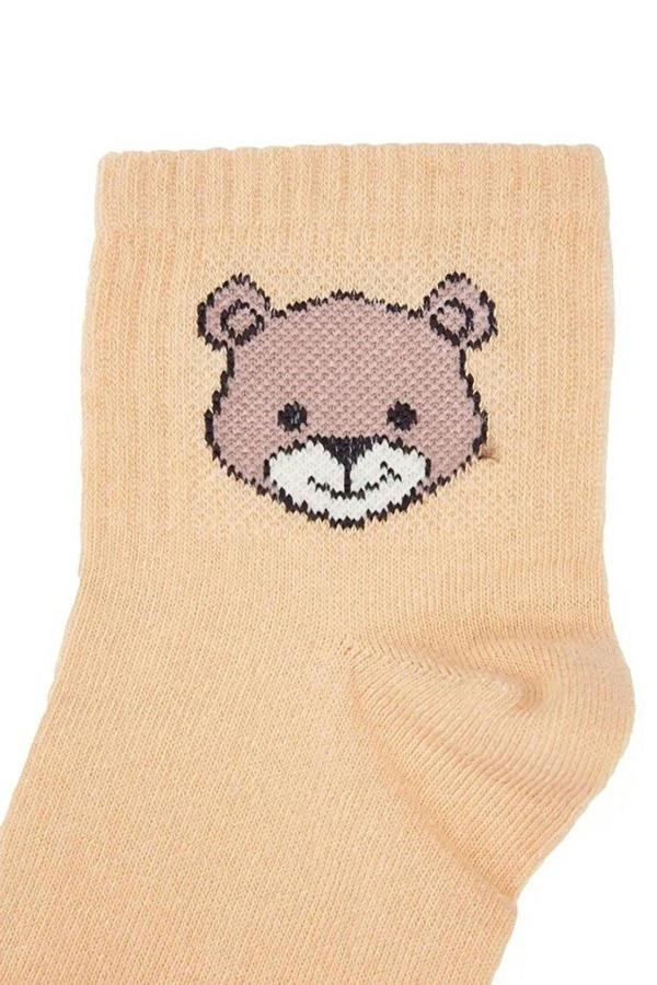 WOVCOR 5-Pack Cotton Teddy Bear Knit Socks