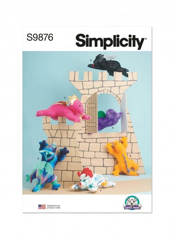 Simplicity Sewing Pattern 9876, Toys OS (One Size) - Intermediate