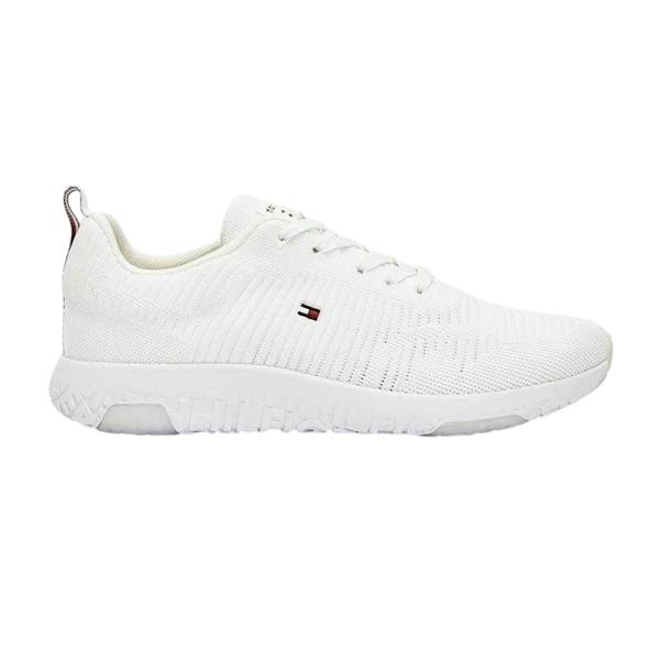 Tommy Hilfiger Mens Tevo Run Running Trainers - White - 