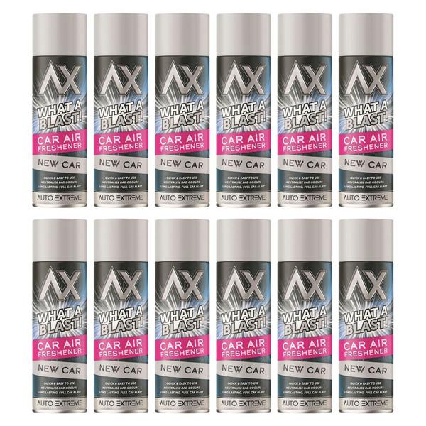 Auto Extreme 12X - What A Blast! New Car Car Air Freshener Spray 500ml