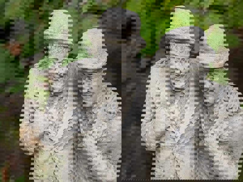 Laurel and Hardy Detailed Comical Garden Ornament