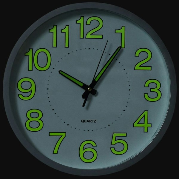 Berkfield Luminous Wall Clock White 30 cm
