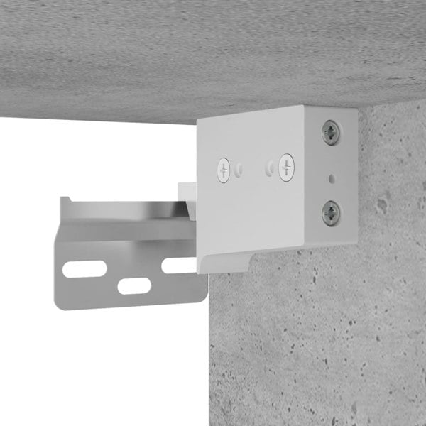 Berkfield Wall Mounted Cabinet Concrete Grey 34.5x34x90 cm