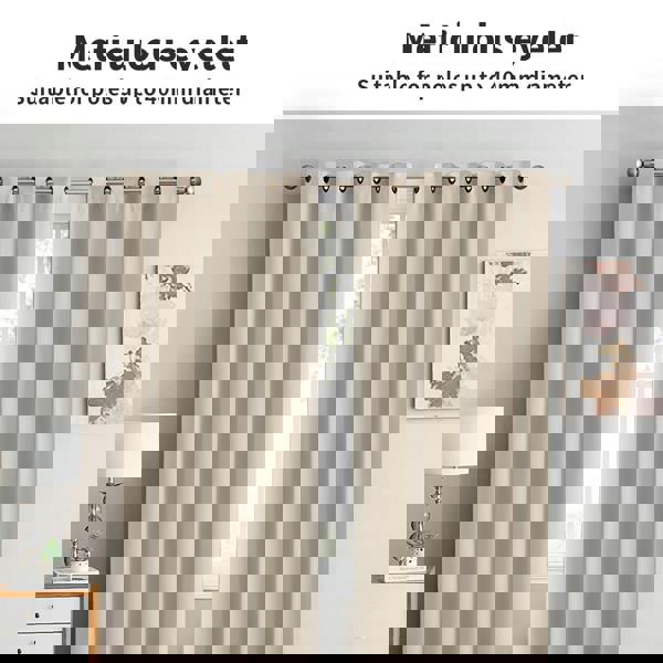 Marlow 2x Blackout Curtains Thermal Blockout Eyelet Ring Top 117x183 for Bedroom