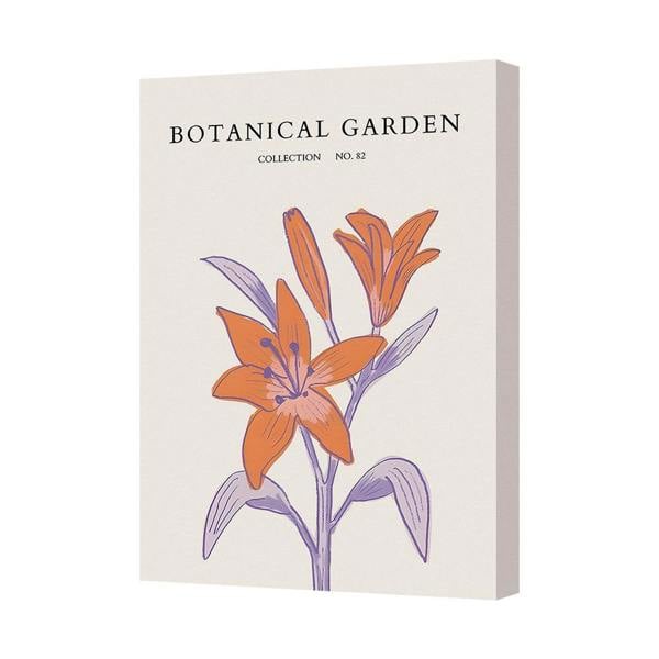 Benjamin Tate Design Botanical Garden Canvas Print Lily Artwork Wall Decor No 82