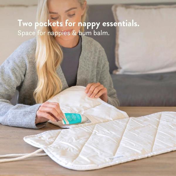 Travel Baby Changing Mat - Washable Wool & Organic Cotton