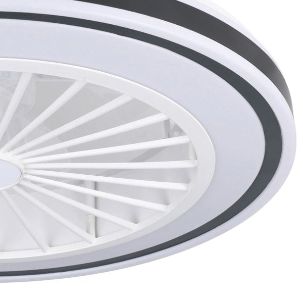 EGLO Almeria White Compact Ceiling Fan With Light