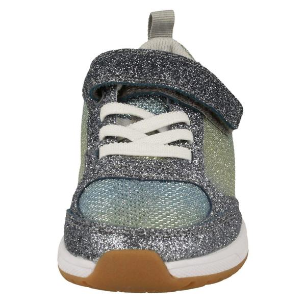 Clarks Girls Clarks Glitter Detailed Trainers Aeon Sparkle K