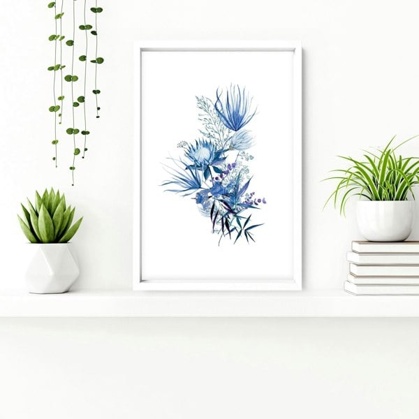 Wall art for bathroom | set of 3 Farmhouse Botanical wall art