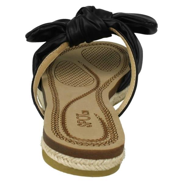 Savannah Ladies Savannah Flat Rope Edged Mules