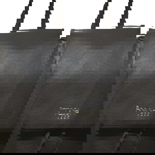 Assots London 'GRACE' Mokka Brown Full Grain Leather Flap-over Backpack