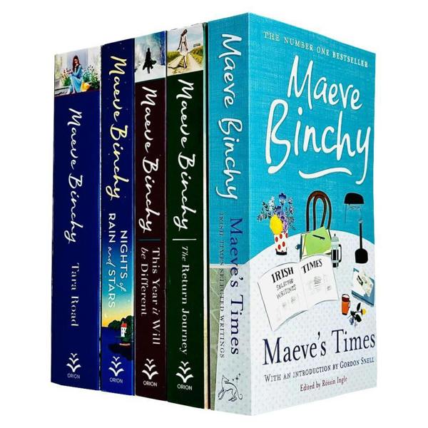 Maeve Binchy Collection 5 Books Set (The Return Journey, Tara Road, Maeve's Times, This Year It Will Be Different, Nights of Rain and Stars)