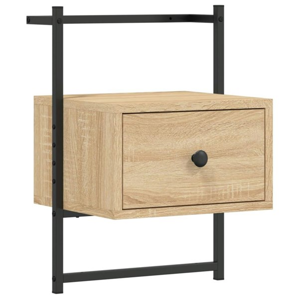 Berkfield Bedside Cabinets Wall-mounted 2 pcs Sonoma Oak 35x30x51 cm Engineered Wood