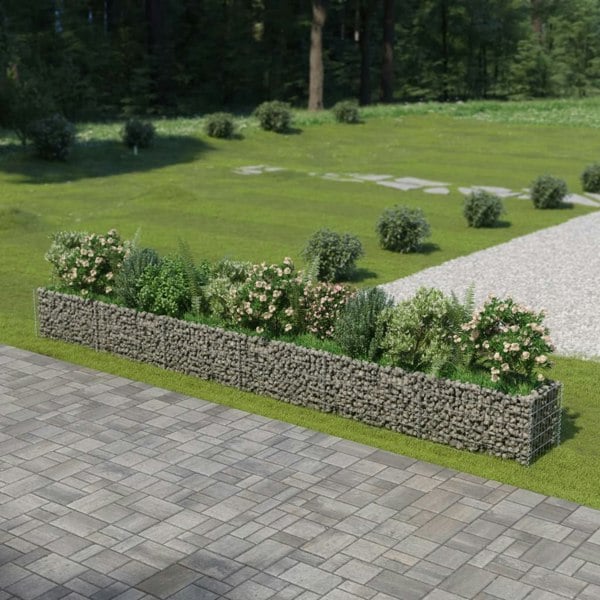 Berkfield Gabion Raised Bed Galvanised Steel 540x50x50 cm