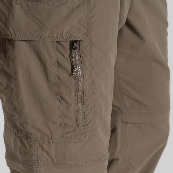 Craghoppers Men's NosiLife III Convertible Cargo Trousers - Pebble