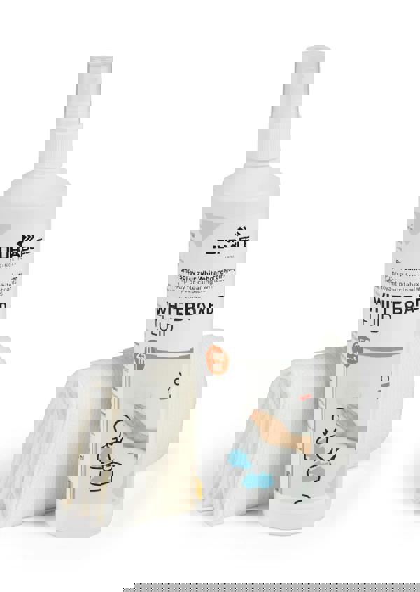 Durable Streak-Free Whiteboard Cleaning Spray and Microfibre Cloth Kit | 250ml