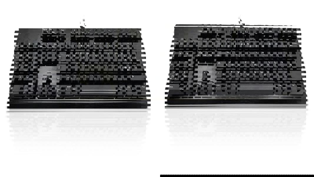 Accuratus Left Hander  - USB Professional & Programmable Left Handed Full Size Keyboard with Mechanical Key Switches