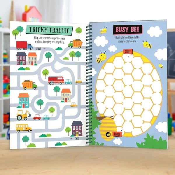 Wipe Clean: Mega Mazes - Screen-free Travel Activities for children