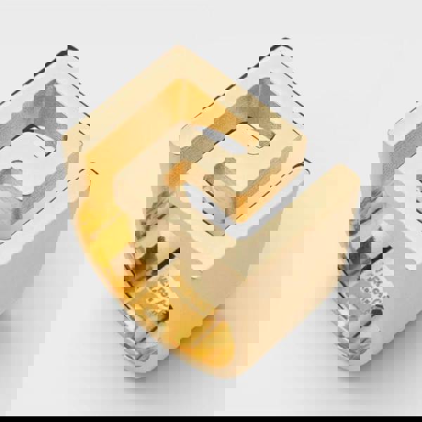 Versace Statement Band Ring Metal Gold Tone