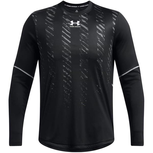 Under Armour Mens Regular Long-Sleeved T-Shirt - Black - 