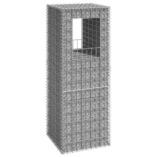 Berkfield Gabion Basket Post 50x50x140 cm Iron