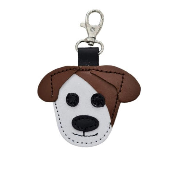 Zatchels Cute Dog Bag Charm - Chestnut