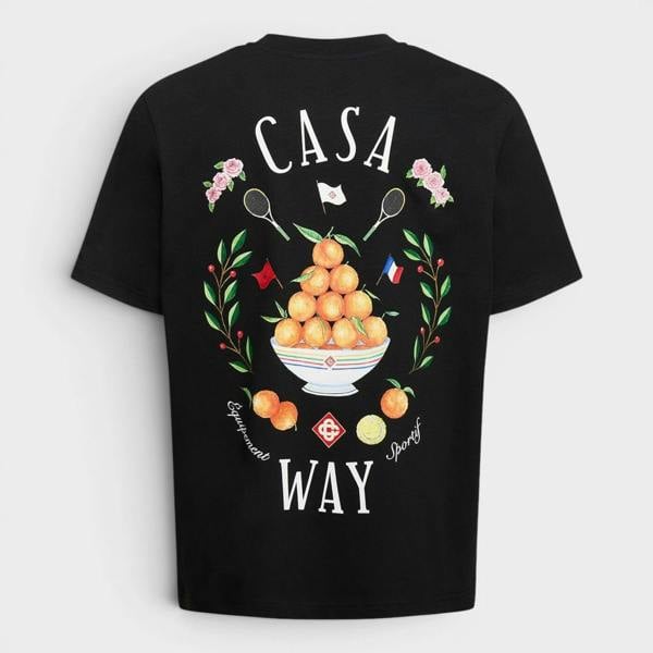 Casablanca Casa Way Printed T-Shirt Black