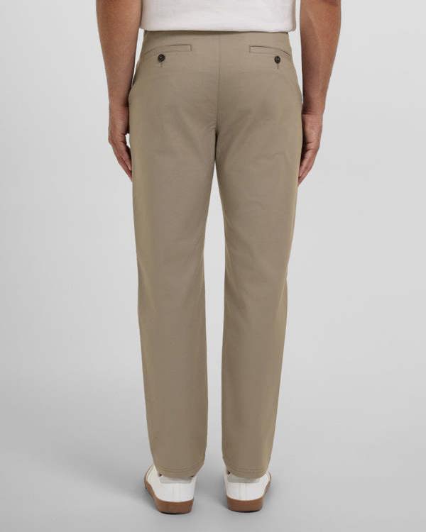 Steel & Jelly Smart Slim Fit Cotton Stretch Chino Trousers