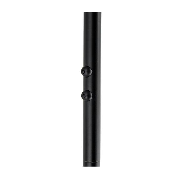 RGB and CCT Modern LED Floor Lamp in Matte Black with Remote Control Image 8