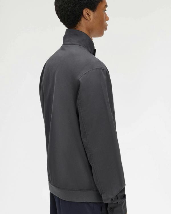 Fred Perry Mens Twill Harrington Jacket - Anchor Grey 297 | CHO | Designer Mens Jackets