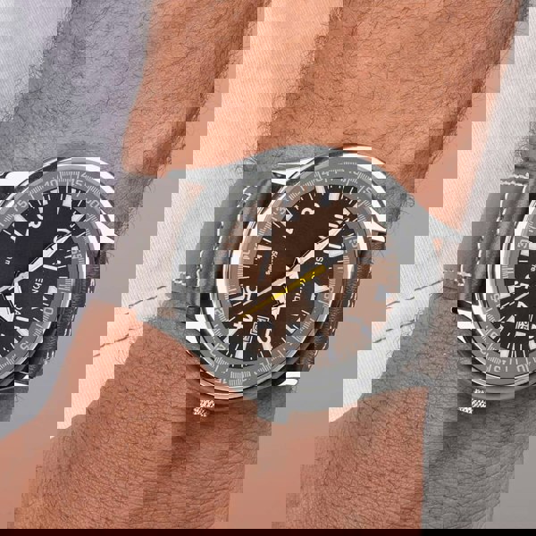 Sekonda Classic Aviator Brown Leather Strap Watch 3882