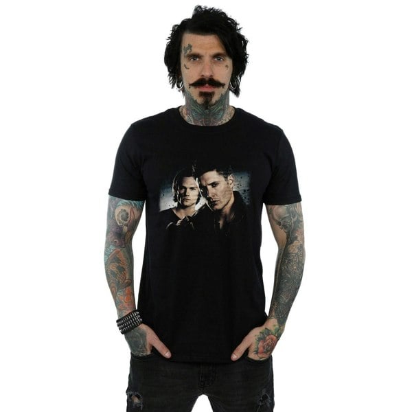 Supernatural Mens Sam And Dean Poster T-Shirt - Black