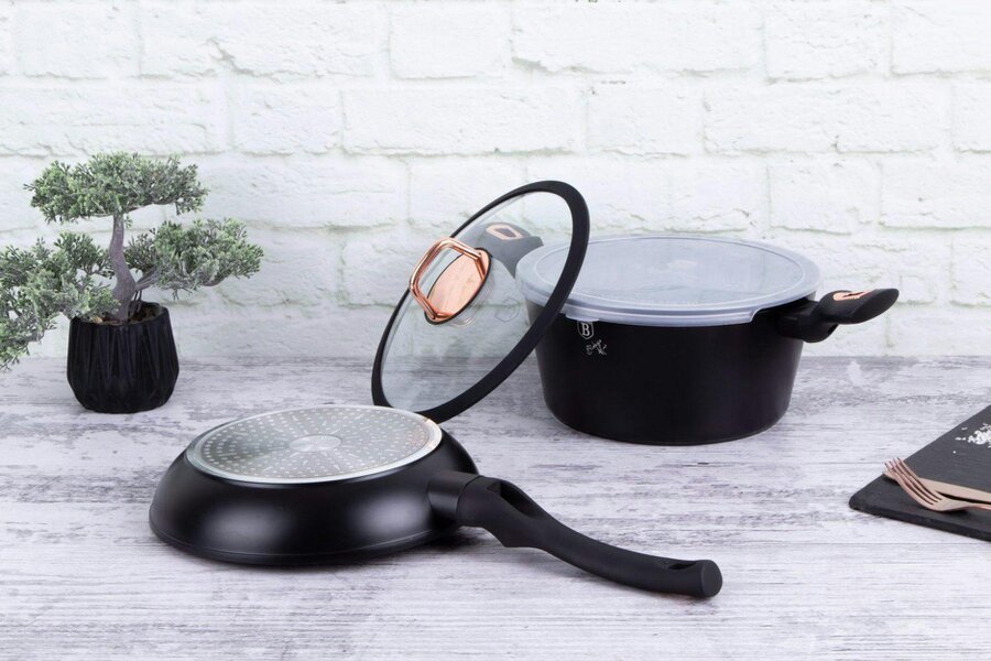 Berlinger Haus 5-Piece Cookware Set Berlinger Haus BH8167 Black Rose