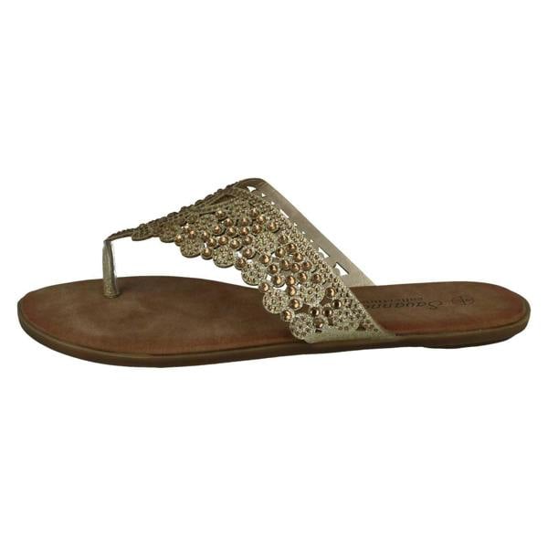 Savannah Ladies Savannah Diamante Toepost Sandals