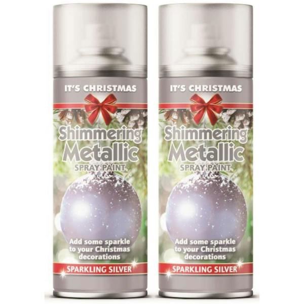 Rapide 2X - Rapide Christmas Metallic Silver 200ml Spray Paint