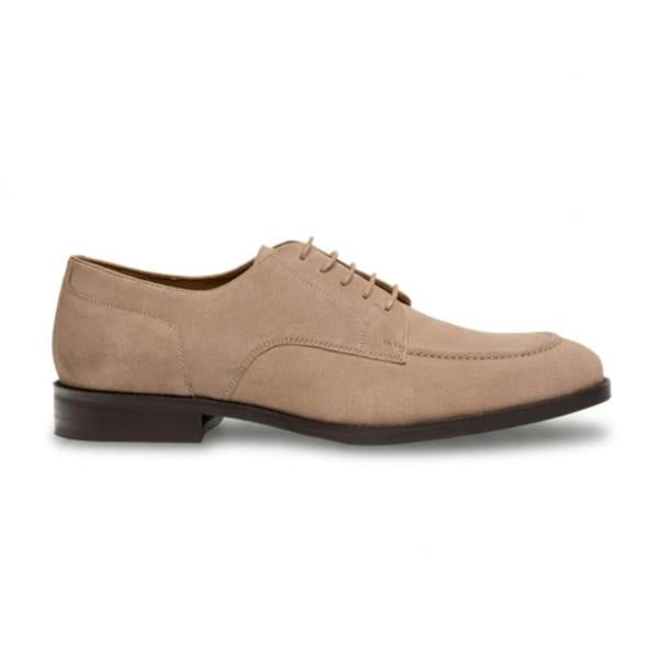 House Of Cavani Brera - Men's Sand Suede Classic Lace-Up Derby Shoes