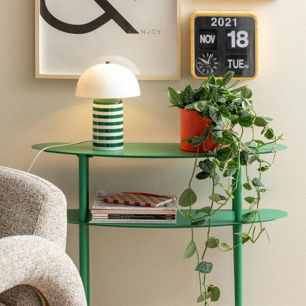 Love Frankie Stripy Table Lamp in Green