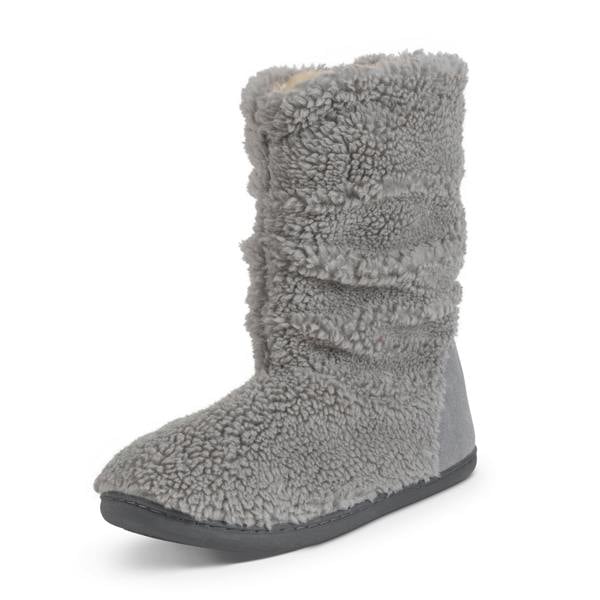 VIVA Polar Mens Slipper Sherpa Boots Memory Foam Slipper Boots